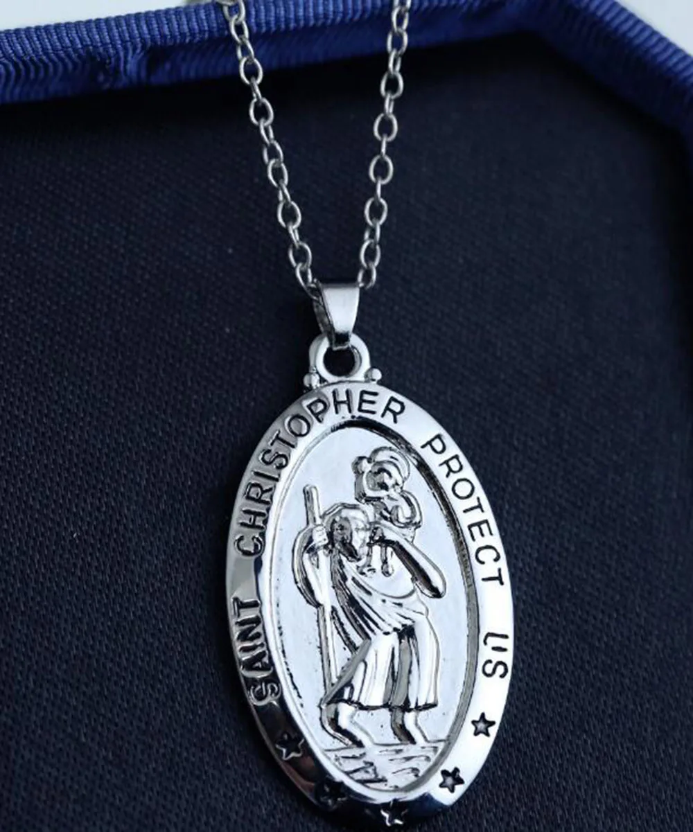 Ожерелье Святого Кристофера для защиты США|Ожерелья с подвеской| |
