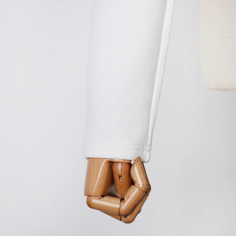 

TWOTWINSTYLE Patchwork Bowknot Diamond Blouse For Women Lapel Puff Long Sleeve Short Tops Women 2020 Autumn Fashion New Style