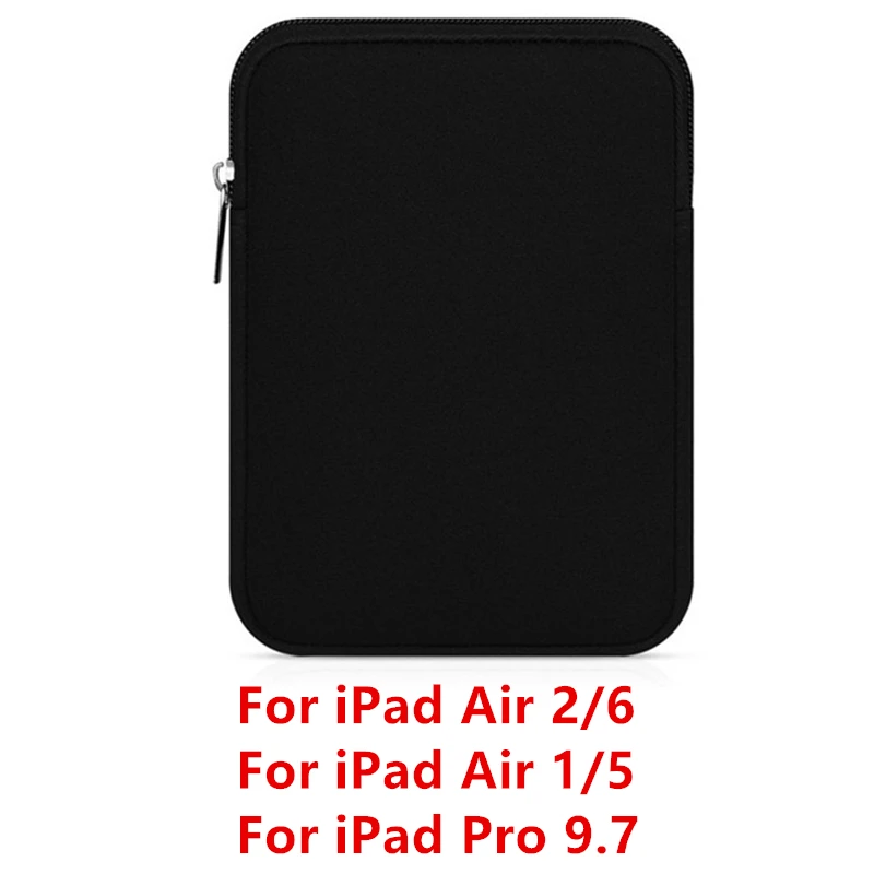 Black 9.7 1 Чехол-вкладыш для планшета, сумка для нового iPad 9,7 дюймов, мягкий чехол для планшета, чехол для iPad Air 2/1 Pro 9,7, сумка Funda для iPad Mini - Цвет: Black 9.7 1