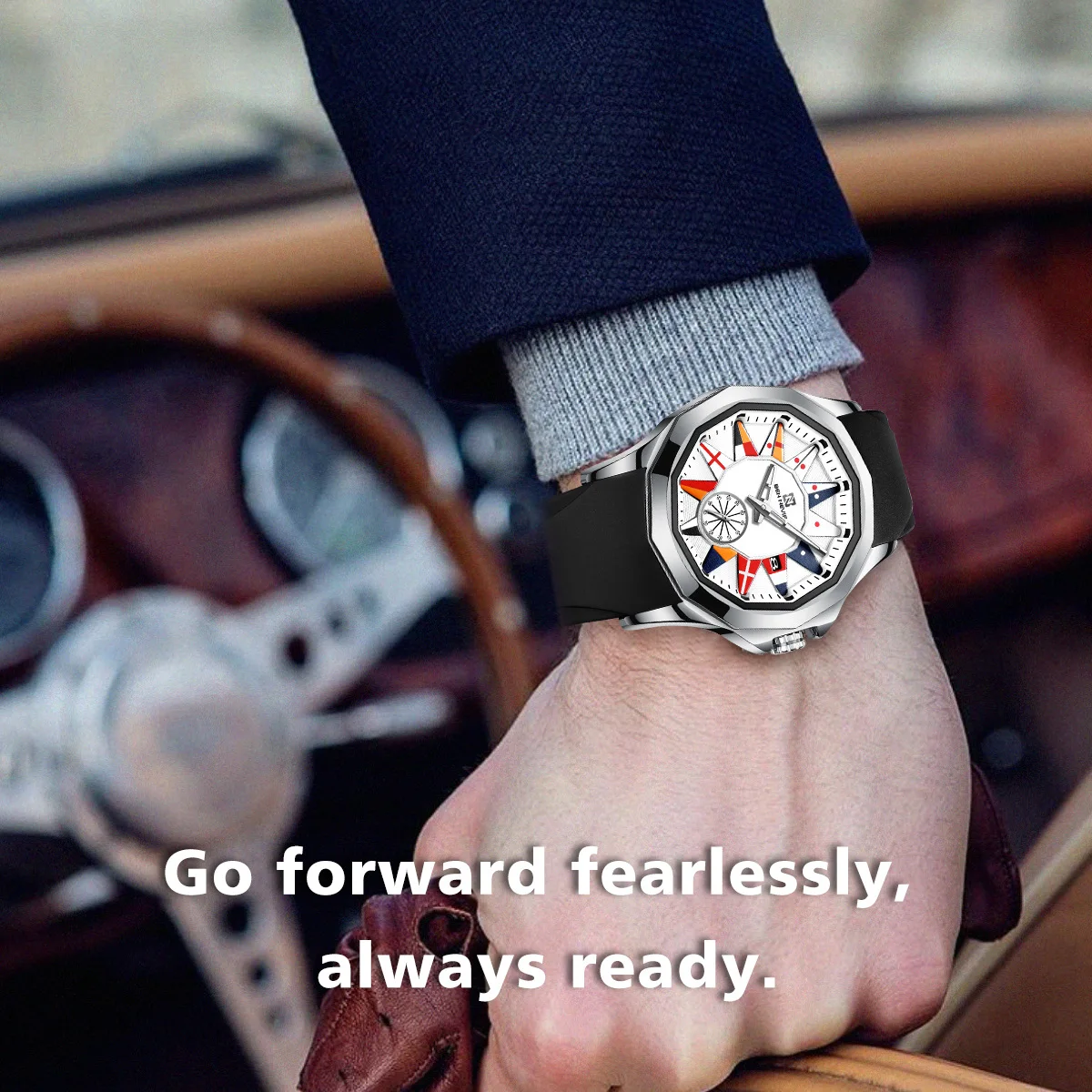 

Men's Quartz Watch Outdoor Sports Leisure Luminous Personality Men's Watch Fashion Silicone Strap Trendy Men's Watch Wholesale