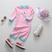 0 6t infant baby swimwear one piece childrens swimsuit for girls 2020 sun protection toddler long sleeve bathing suit beachwear
