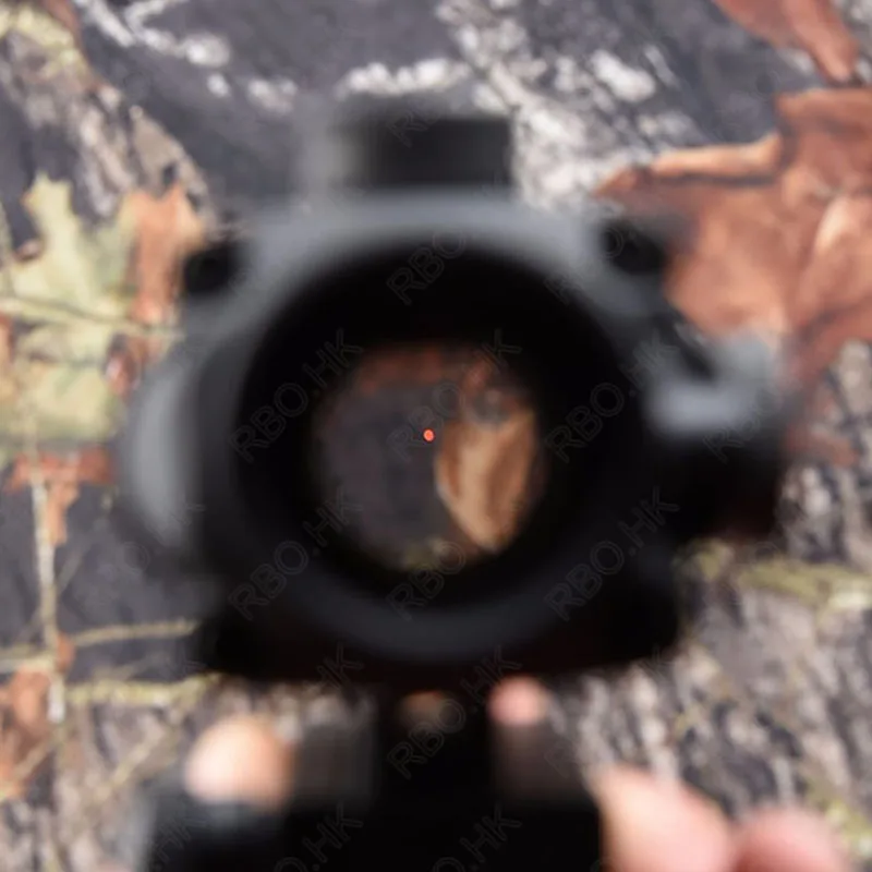 Тактический ACOG Стиль 1x32 Красная точка зрения волоконно-оптический прицел на