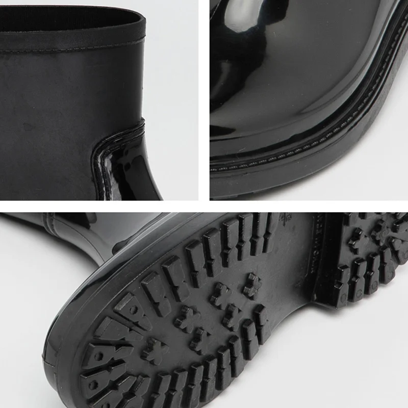 Резиновые сапоги женские ПВХ Ботинки Сапоги на весну Женская обувь Стильные