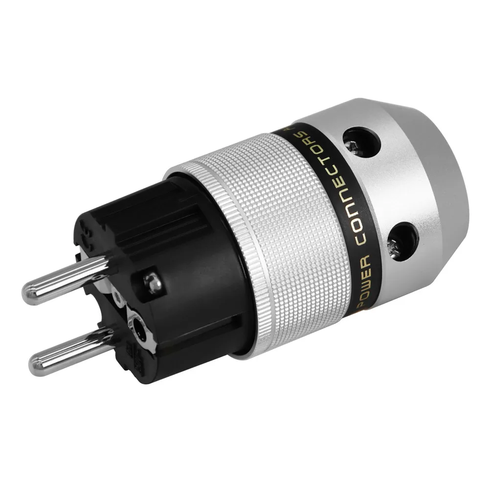 1 пара 100% алюминиевая крышка родиевое покрытие европейская вилка переменного