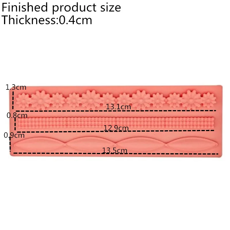 Силиконовая форма для украшения торта с кружевным рисунком/рамкой инструмент