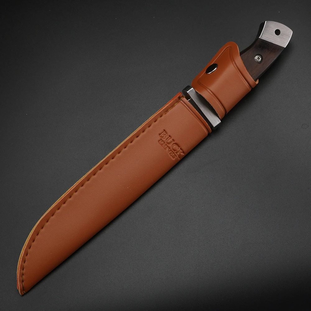 Полевой охотничий нож с фиксированным лезвием из нержавеющей стали полным