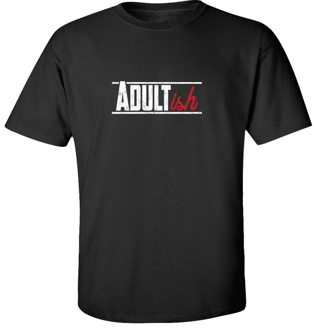 

Adultish Tops Tee T Shirt Retro O Neck Tops T-Shirt For Men Women Tshirt