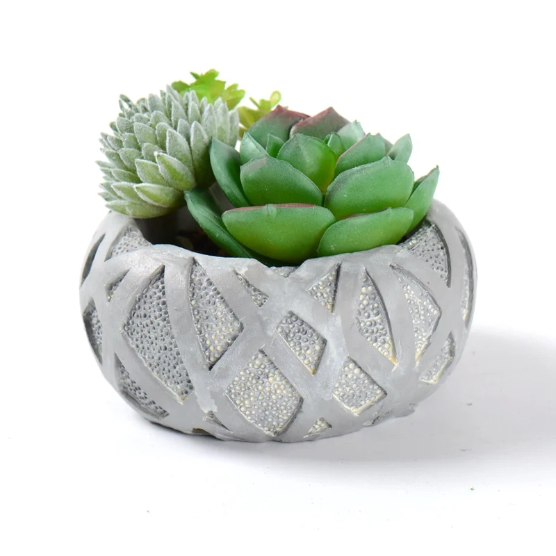 

Flower Pot Concrete Silicone Mold Ashtray Cement Molds DIY Succulent Plants Mould