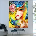 Современная Абстрактная живопись Красота и плакаты с птицами и принты картины на холсте искусство стены фотографии для Декор в гостиную