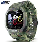 Смарт-часы LOKMAT Ocean мужские, фитнес-трекер, артериальное давление, водозащита IP68, дисплей 1,14 дюйма
