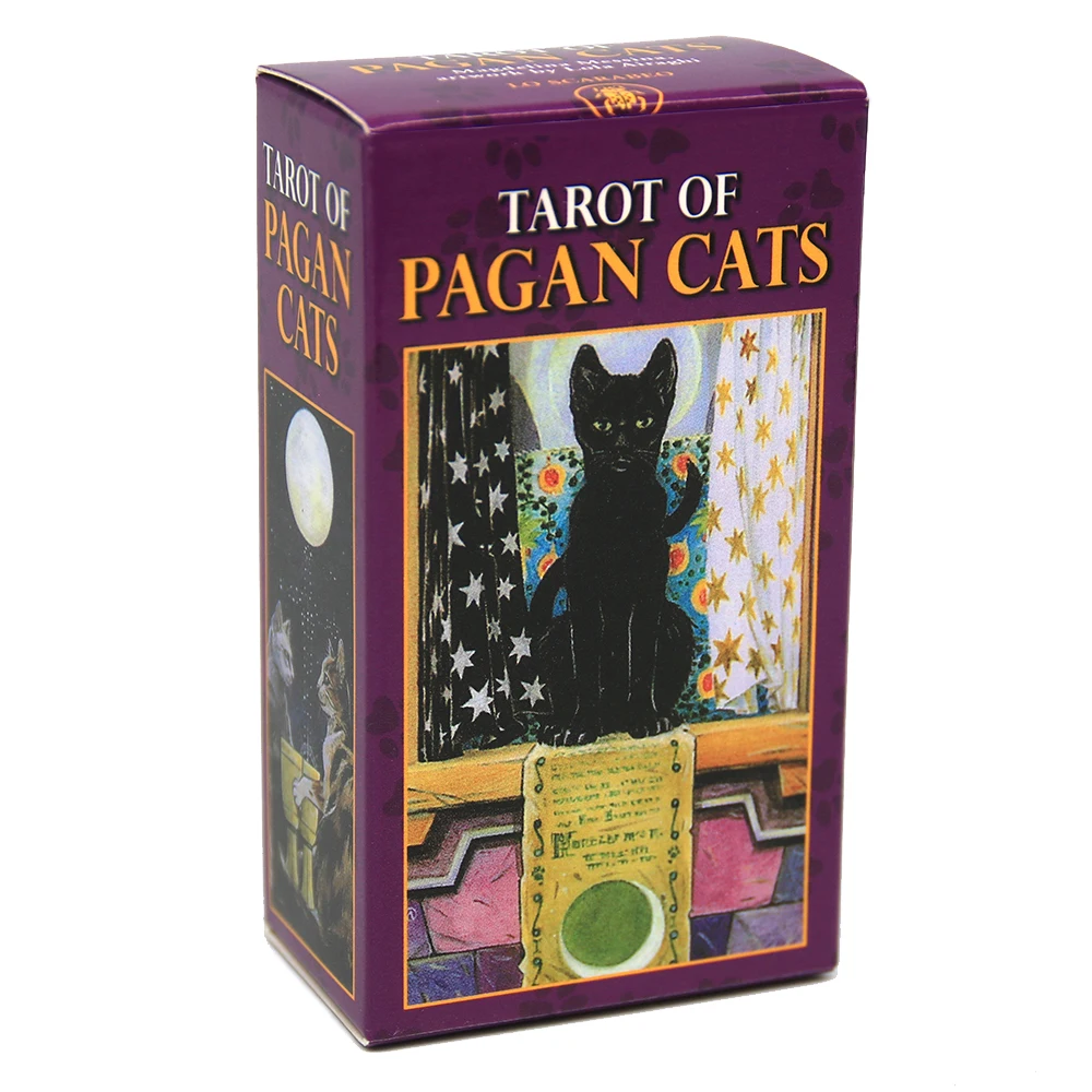 

High Quality Tarot Of Pagan Cats Cards For Guidance Divination Fate Tarot Deck Board Games For Family Friend Party78Sheets/Box