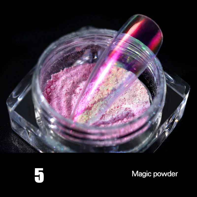 Aurora Powder Nail Glitter Manicure Pigment Mermaid Chrome Mirror ZG88 |