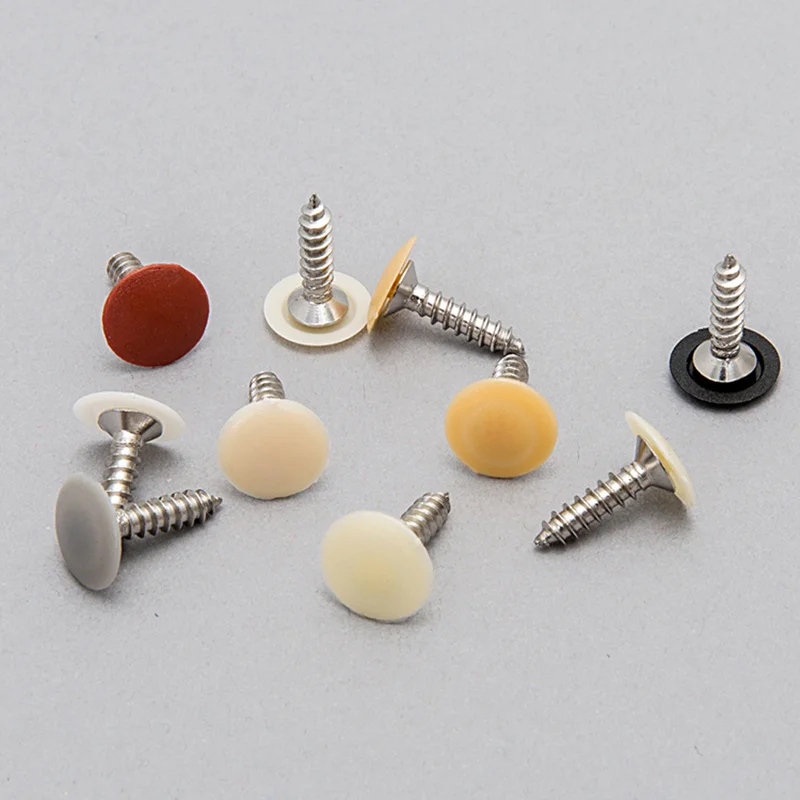 100 шт. винты ручки декоративная крышка пластиковые гайки болты крышки наружная