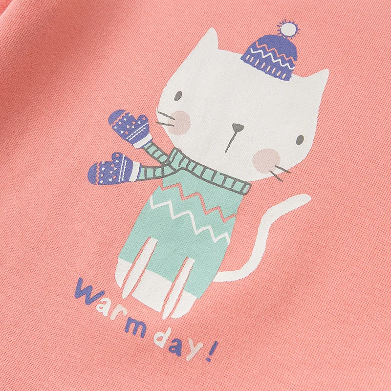 Dave bella/DB12189 комплект осенней одежды для маленьких девочек с мультяшным рисунком