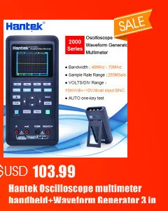 Hantek 8 каналов Автомобильный диагностический осциллограф с 80 Тип зажигания/датчик/автобус обнаружения/перфоратор/стартер функция 1008C