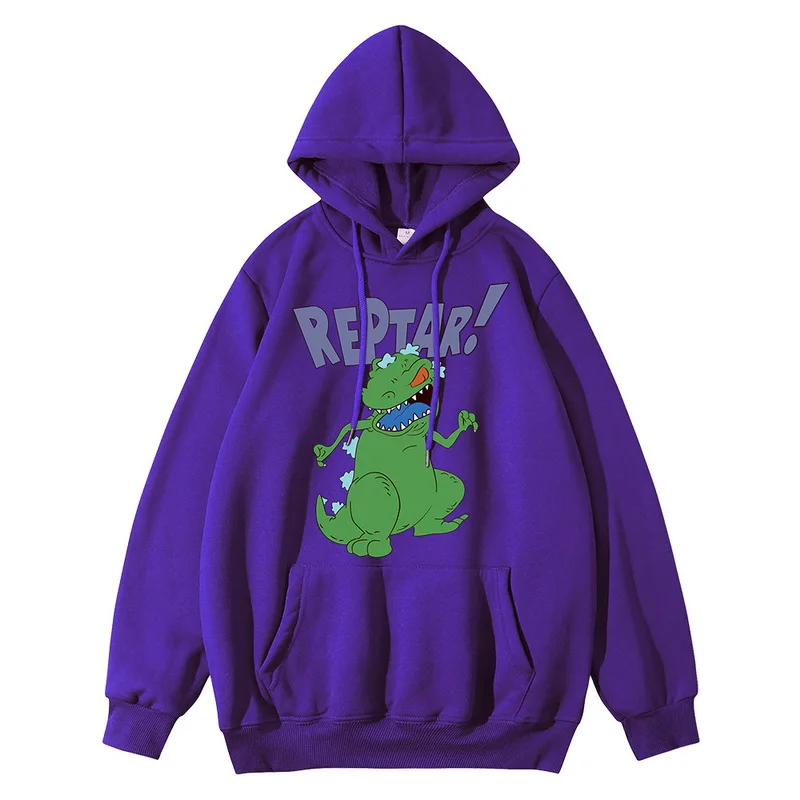 Толстовка в стиле хип-хоп с капюшоном уличная одежда пуловер принтом REPTAR