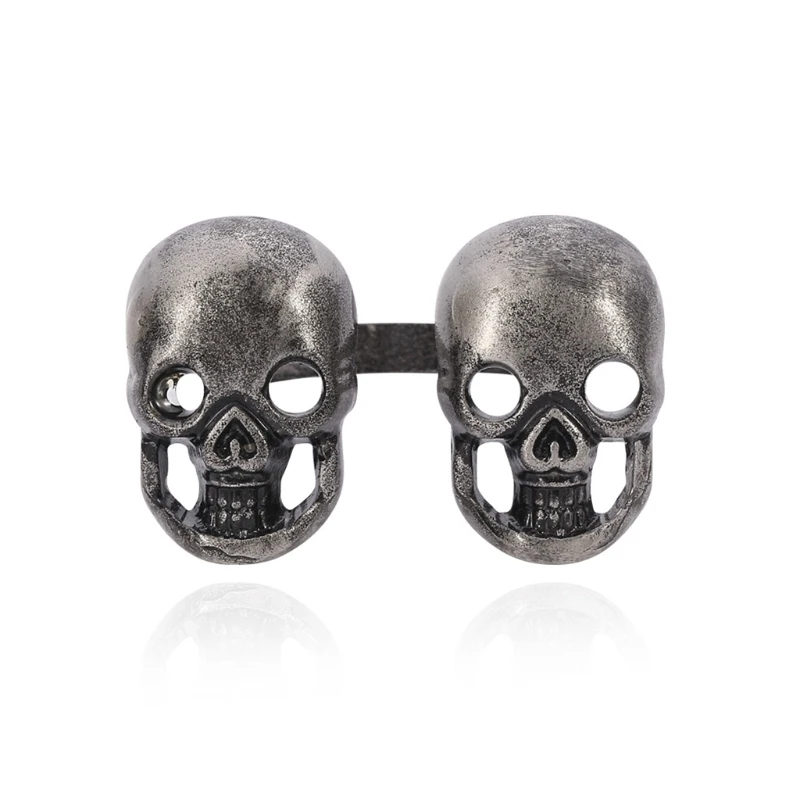 1 шт. открытые кольца в винтажном стиле панк с бабочкой/черепом регулируемые