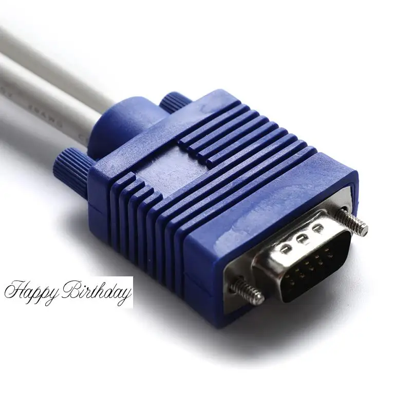 RGB VGA SVGA Male к 2 two HDB15 Female разветвитель адаптер удлинитель | Компьютеры и офис