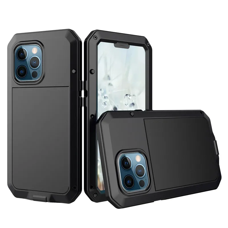 

Противоударный металлический алюминиевый чехол для iPhone 13 Pro Max 13, 11, 12 Pro, XS MAX, SE, XR, X, 6, 6S, 7, 8 Plus