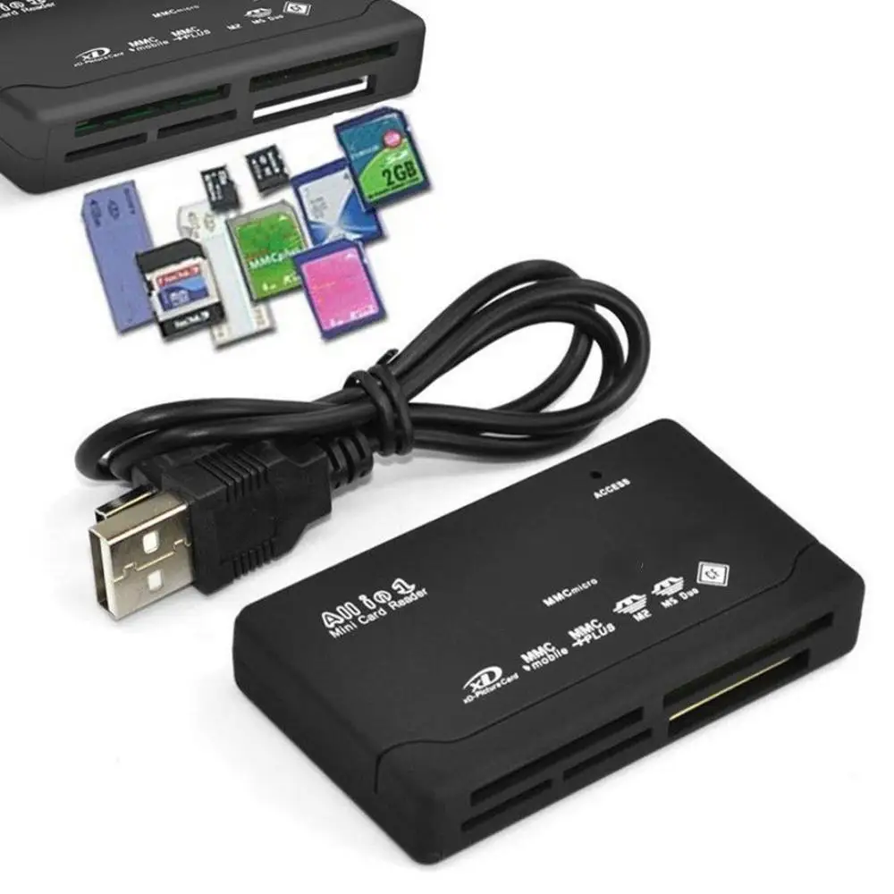 Все в одном кардридер Универсальный M2 XD CF Micro SD USB 2 0 высокоскоростная карта