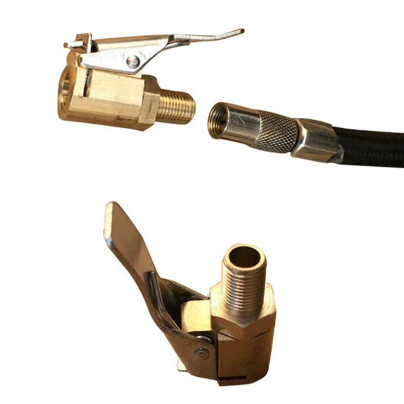 

1pc Car Pump Auto Repair Tool Valve Clip Air Pump Chuck Clip Car Truck Tyre Tire Inflator Valve Connector Car Open Brass