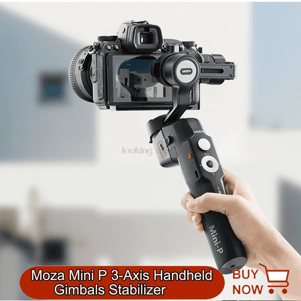 Buy Moza Mini P 3-Axis Handheld Gimbals Stabilizer Selfie stick for iPhone Mirrorless Action Cameras Smartphones Max-load 900g on