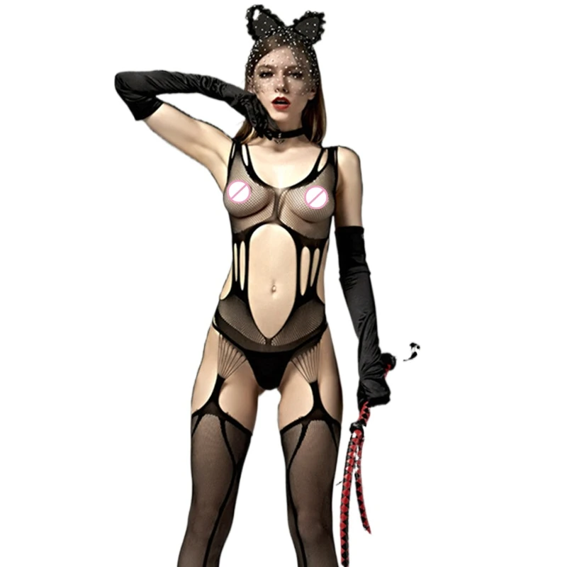 

Прозрачное трико комбинезоны с вырезами сексуальное женское сексуальное Сетчатое женское белье Прозрачное Боди Эротическое нижнее белье ...