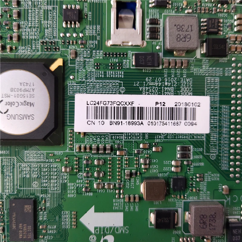 Хороший тест для Samsung C24FG73FQ LC24FG73FQUXEN основная плата BN91-18993A 18169A LC24FG70FQUXEN материнская