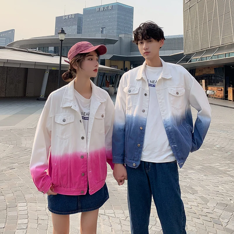 Новое поступление мужская Повседневная джинсовая куртка белая с принтом