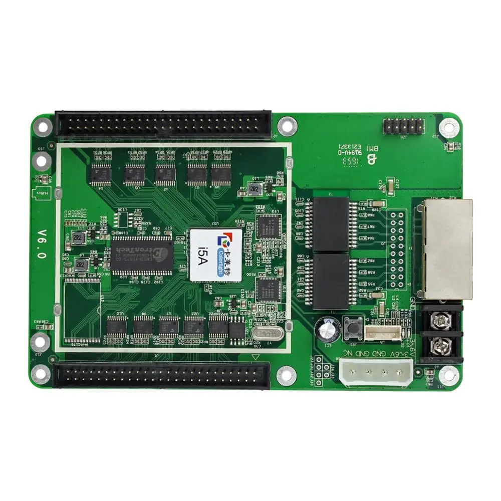 Полноцветная световая карта приема i5A работает с отправляющей картой S2 для