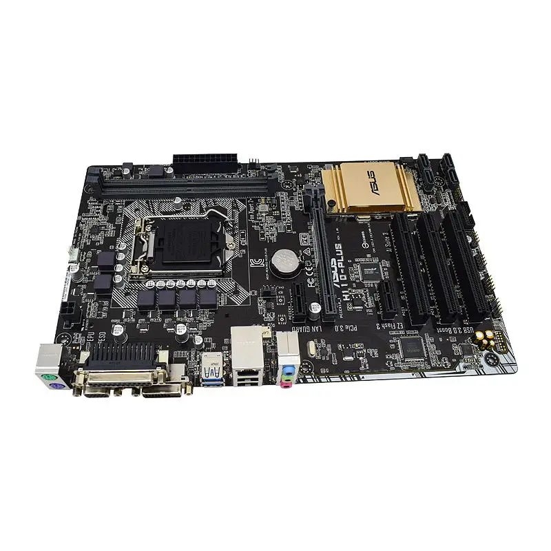 ASUS H110-PLUS LGA 1151 Intel H110 DDR4 32GB Support Core i3 i5 i7 Cpus VGA DVI USB3.0 SATA3 PCI-E X16 ATX Desktop Motherboard | Компьютеры