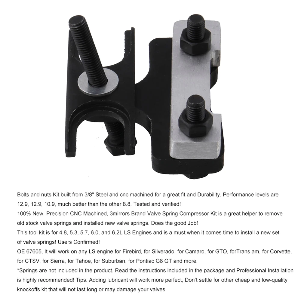 Клапан пружинный компрессор Набор инструментов подходит для Chevy LS1 LS2 LS3 LS6