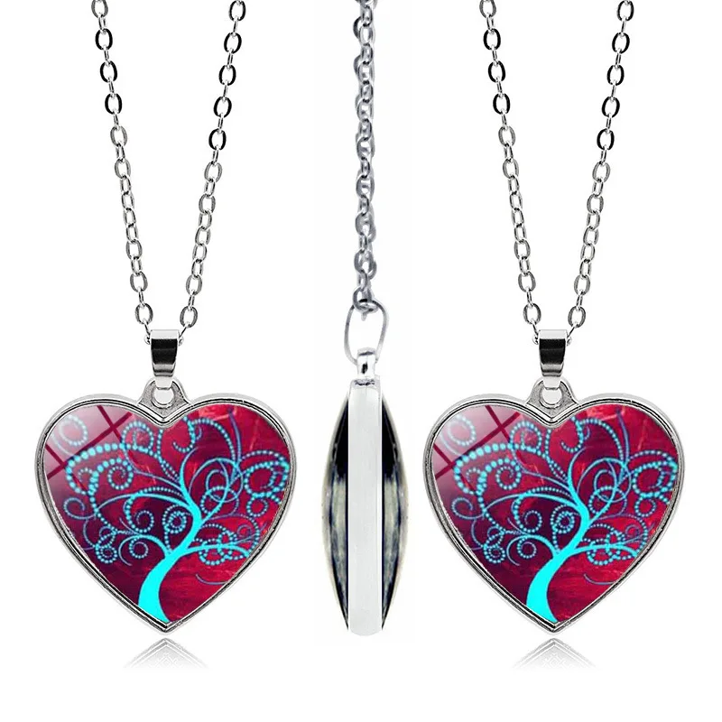 FIMAODZ семейное дерево жизни любовь форма двусторонняя нержавеющая сталь