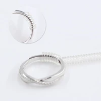 transparent ring adjustment spring rope spiral based diy tightener jewelry parts protection ring size adjuster resizing tools