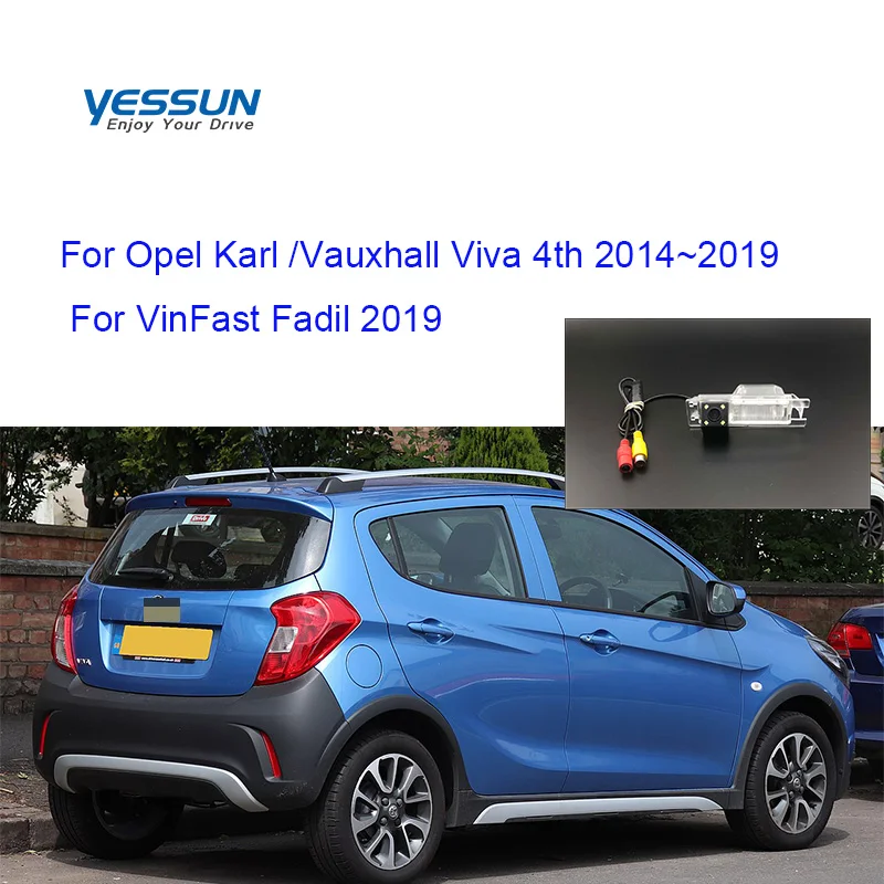 Автомобильная камера заднего вида brackup HD для Opel Karl Vauxhall Viva 4th 2014 ~ 2019 VinFast Fadil