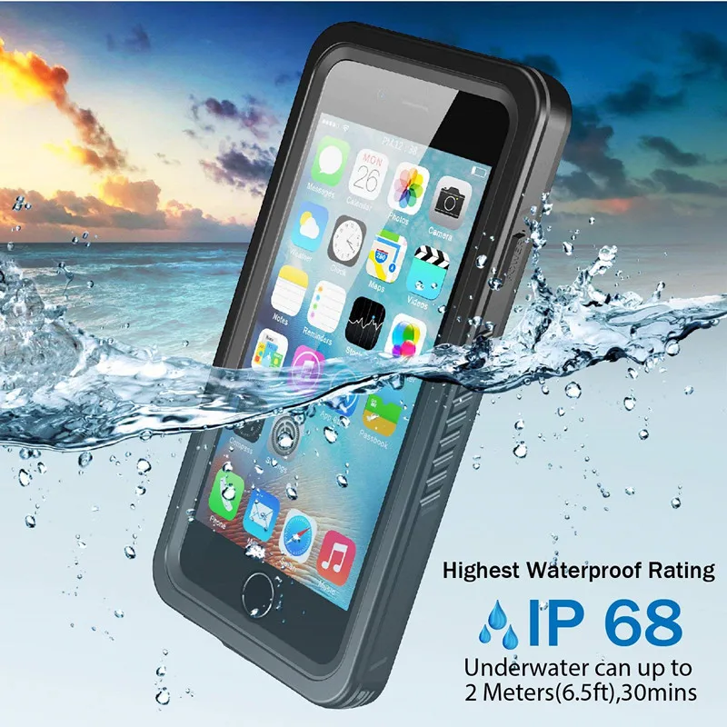 Настоящий водонепроницаемый чехол для iPhone 11 Pro Max X XS 5 5S SE 2020 6 6S 7 8 Plus ударопрочный