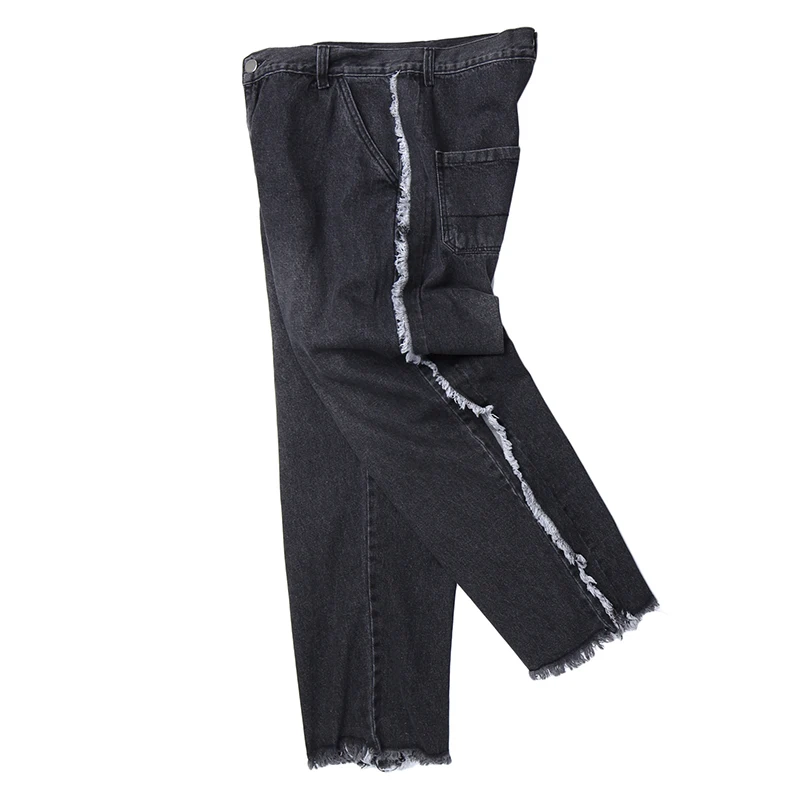 Мужские Винтажные байкерские джинсы черные брюки-багги в стиле Харадзюку 2019 |