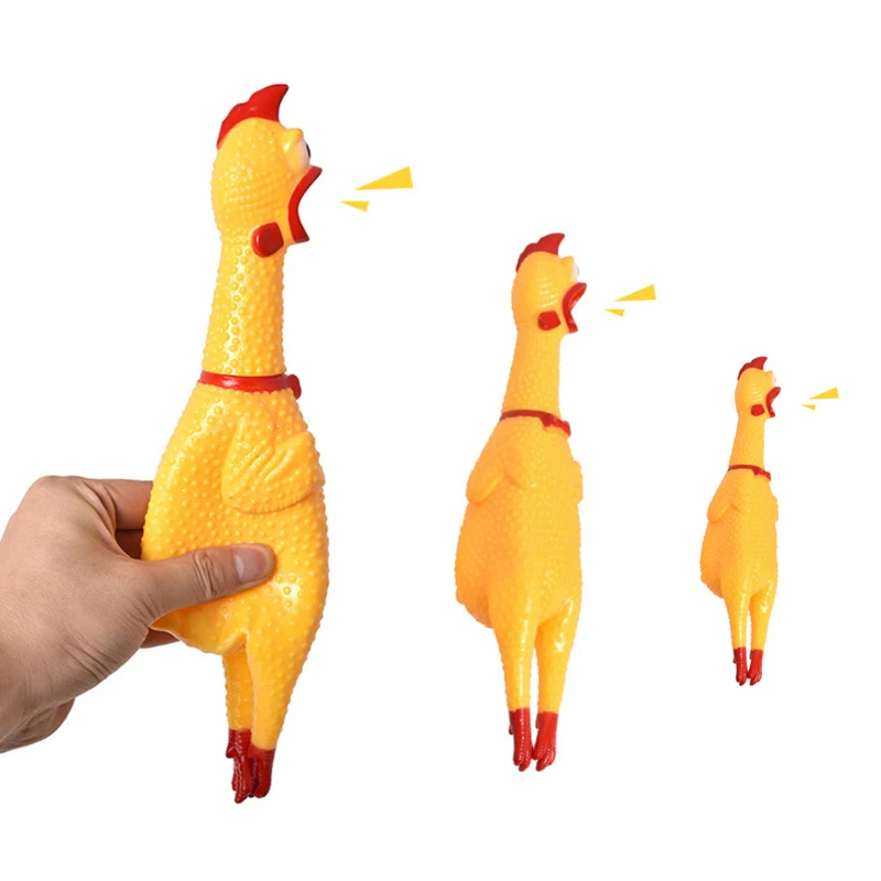 Pet toy screaming chicken Squeezing molar rubber dog chew super durable pet supplies | Дом и сад