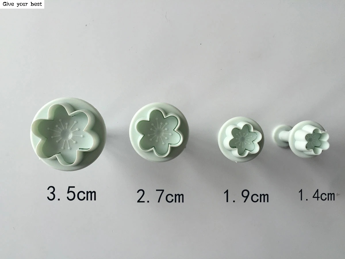 4 шт./лот высококачественные пластиковые формочки для печенья в форме