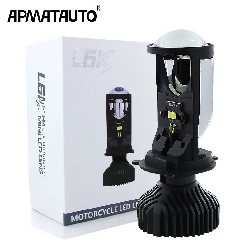 Мотоцикл 12v H4 Hi/короче спереди и длиннее сзади) объектив проектора луч Мото