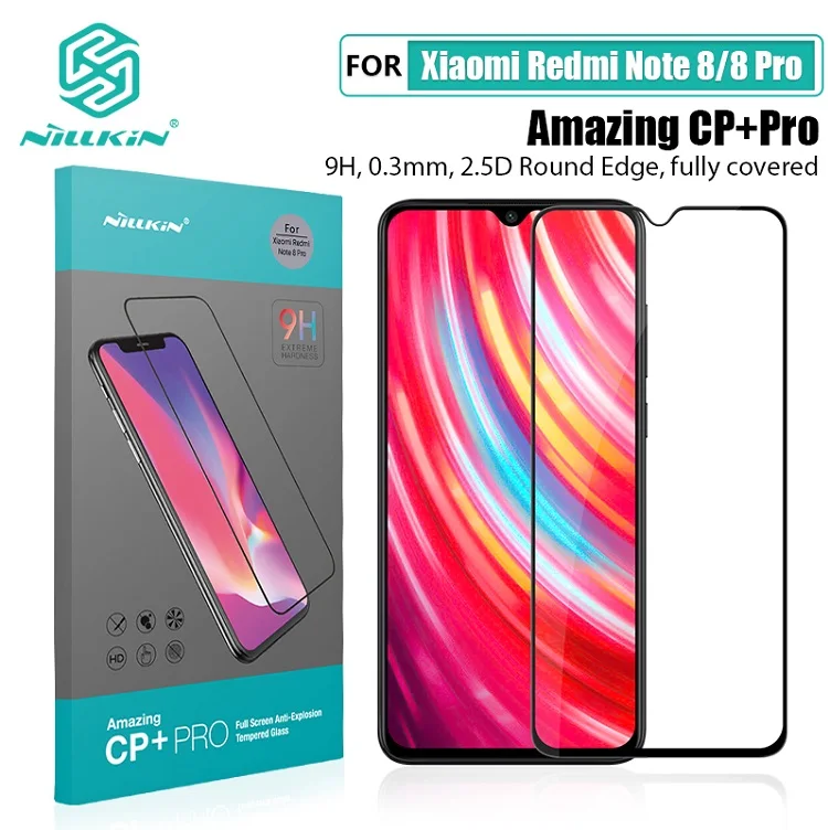 Для xiaomi redmi note 8 pro Защитное стекло NILLKIN Amazing H/H+ PRO/XD+ 9H redmi note 8 Закаленное стекло протектор 6,3/6,53
