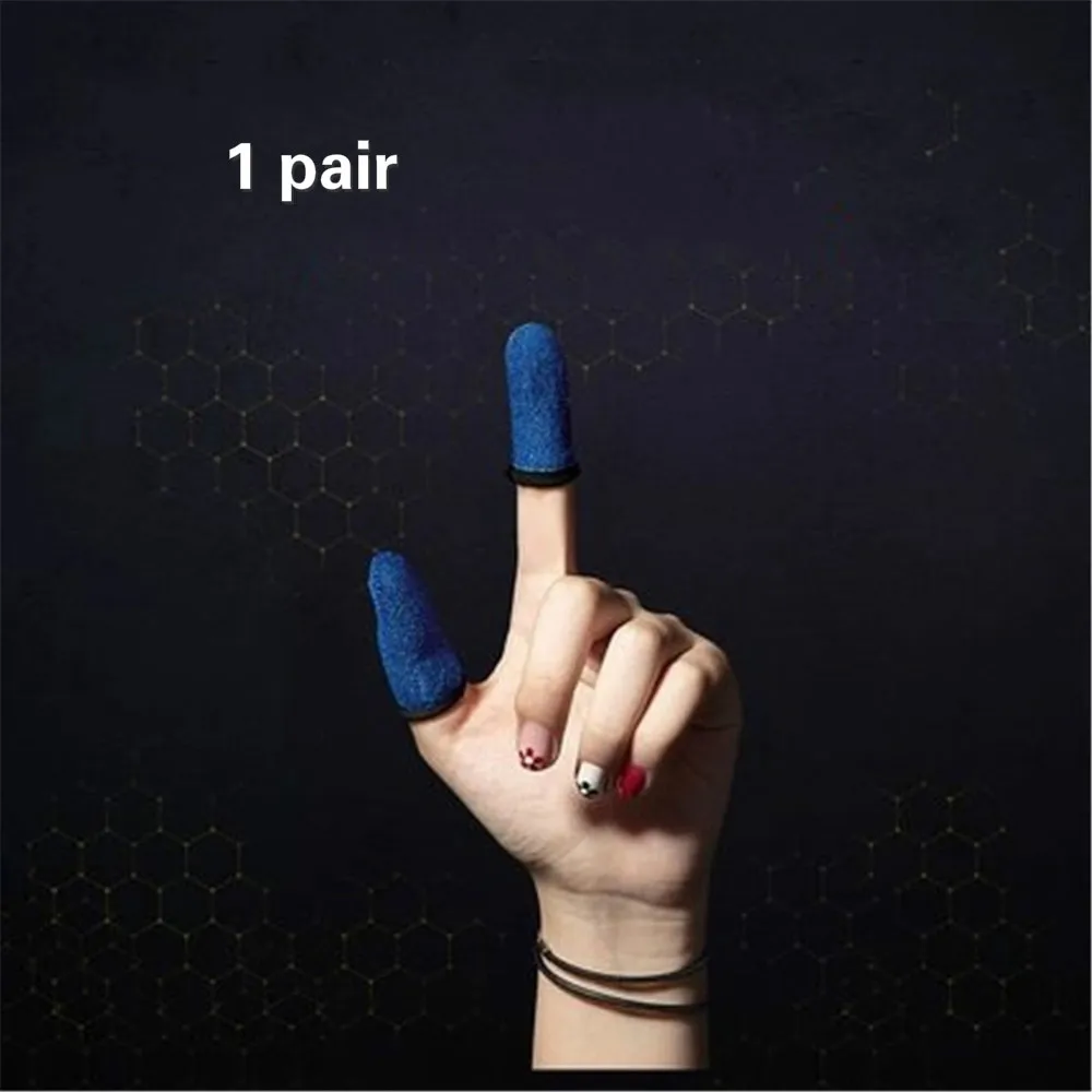 1 pair sleeve PUBG игра для мобильного телефона контроллер без беспроводной геймпад Bluetooth триггер аксессуары четыре пальца пот-доказательство пальцев крышка рукава - Цвет: 1 pair sleeve