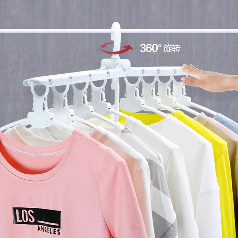 8-в-1 Пластик Многофункциональный поворотных Одежда Органайзер Экономия