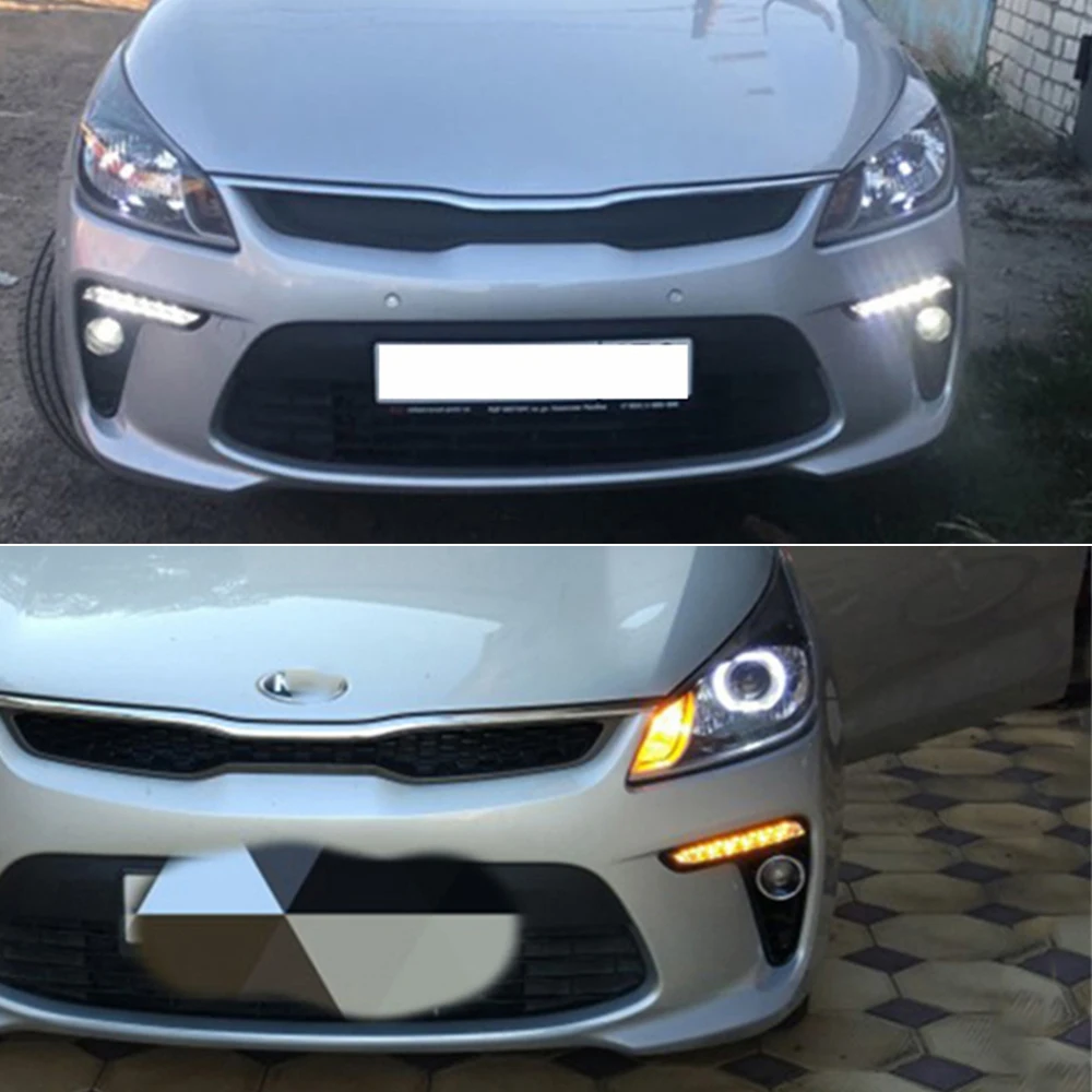 2 шт. автомобильный DRL 12 в светодиодный дневный ходовой светильник Дневной