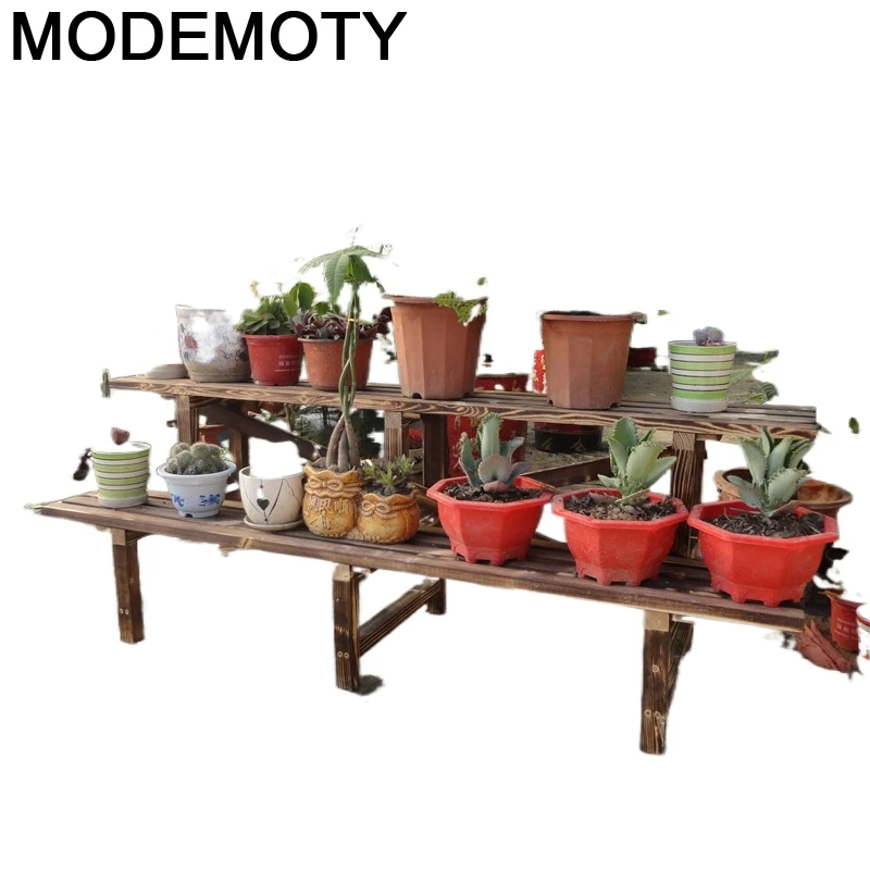 

Plante Stojaki Rak Bunga Terraza Balkon Pot Indoor Wood Plant Rack Stojak Na Kwiaty Dekoration Balcony Shelf Flower Stand