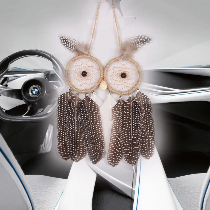 Подвеска Ловец снов в виде совы | Дом и сад