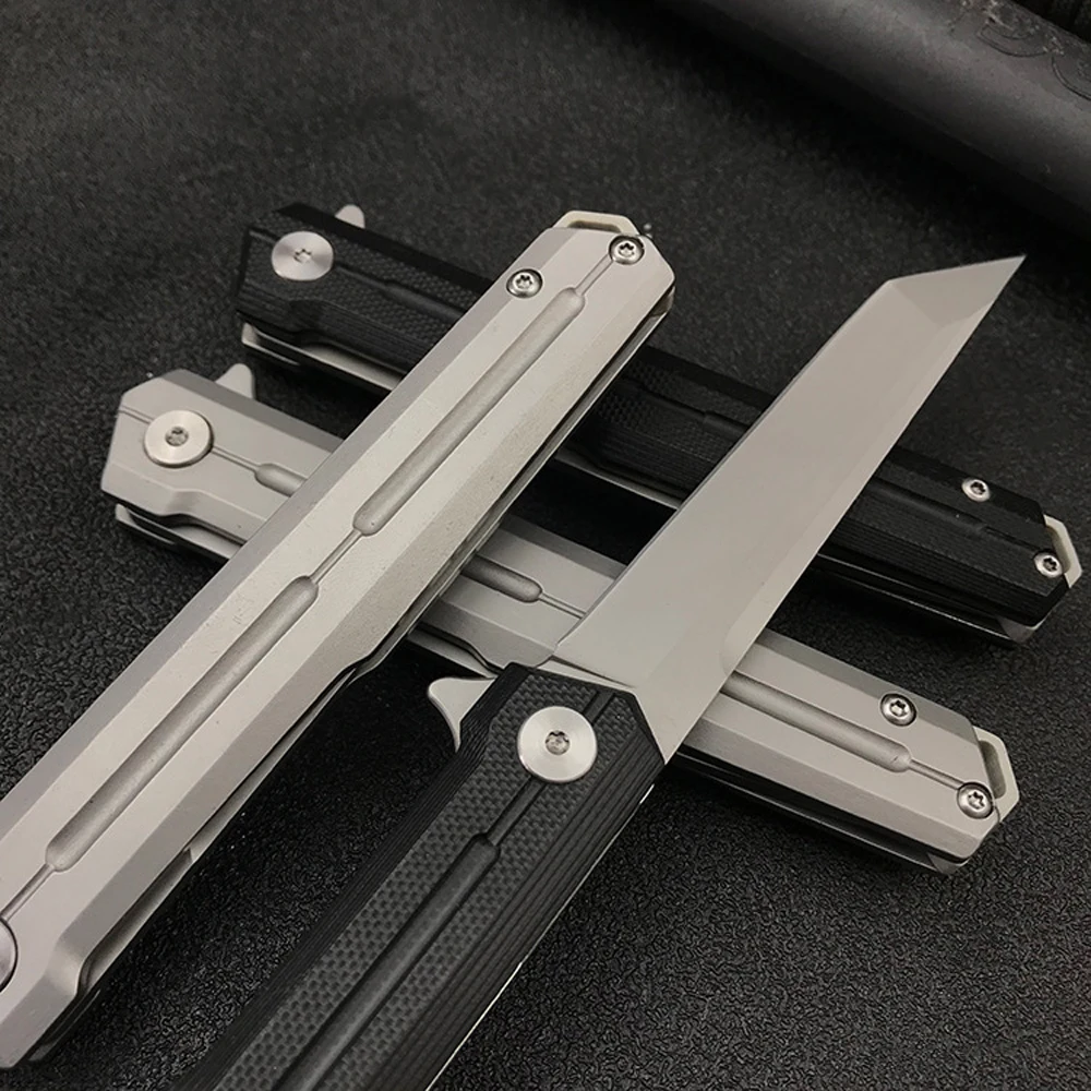 Складной нож из стали D2 высокой твердости портативный металлический инструмент