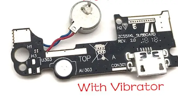 Замена для Asus Zenfone 3 Laser ZC551KL Mic usb зарядная док-станция порт Contector гибкий кабель - Цвет: Copy With Vibrator