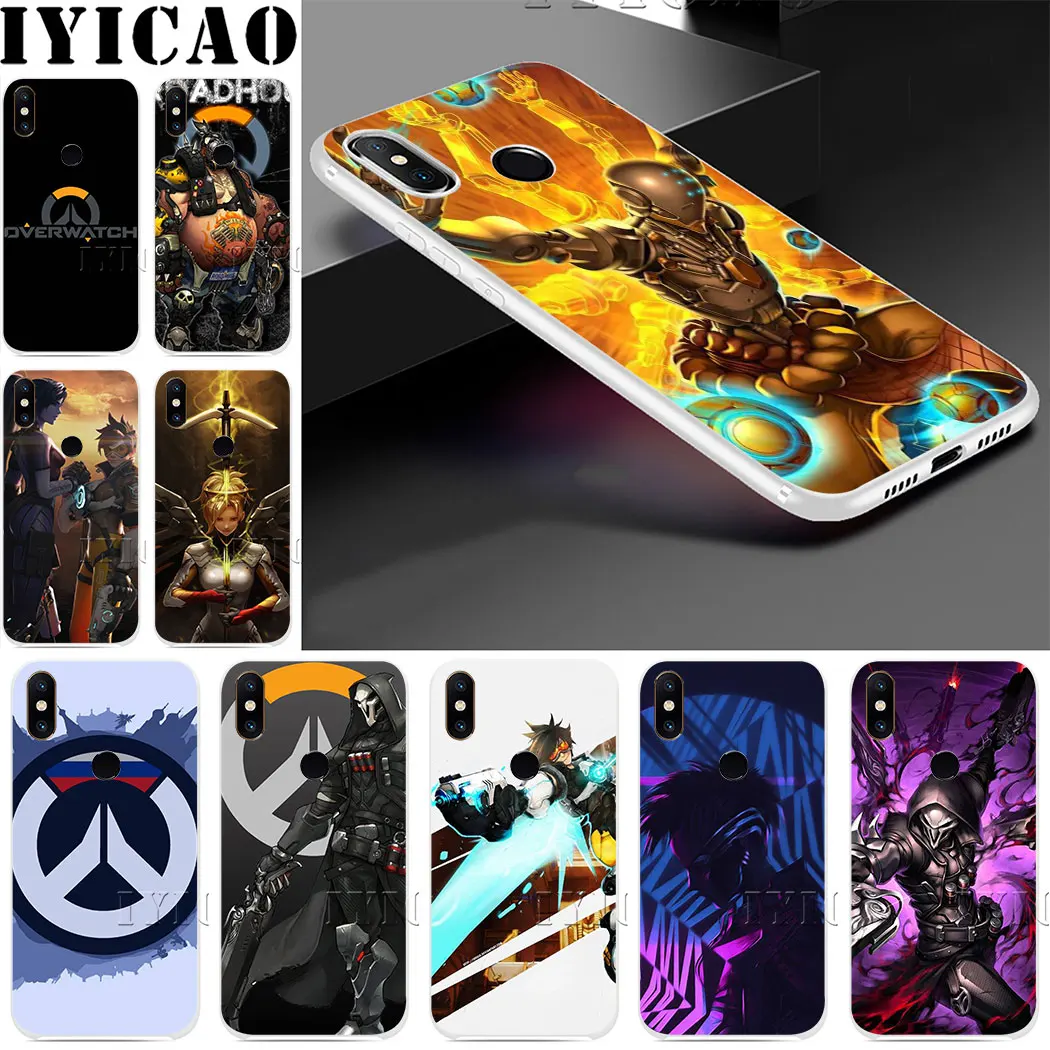 Overwatch сотовый Жесткий диск для Xiaomi mi 5 5S 6 9 8 A2 Lite 5X x 2S F1 SE MAX Дети от 3 до лет A3 Pro CC9E Red