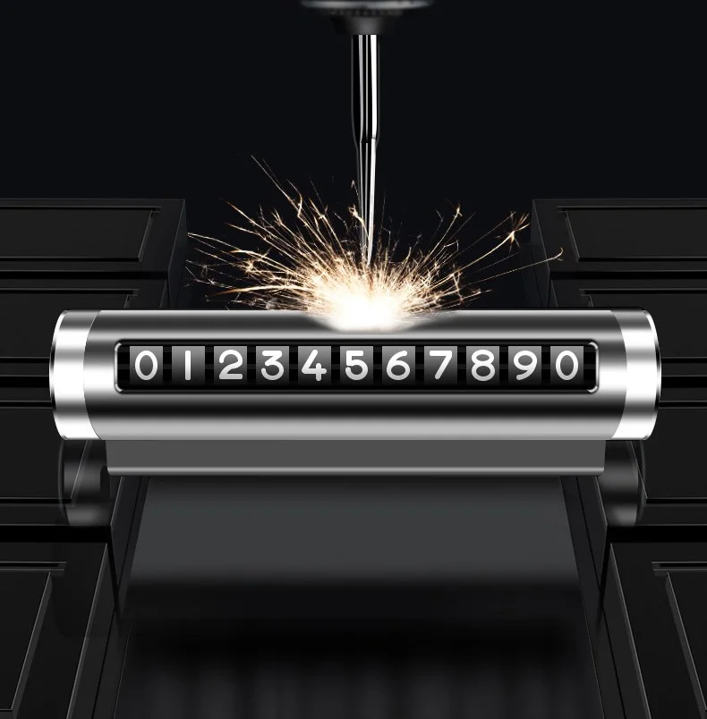 

Car Temporary Parking Card Night Phone Number Card Universal Hidden Auto Mobile Temporary Stop Sign Interior